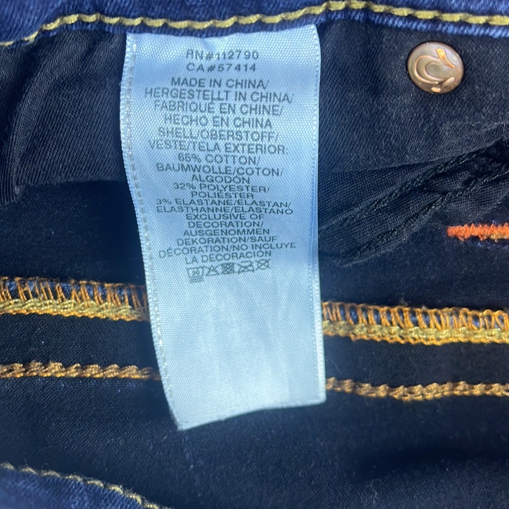 True Religion Billie Mid Rise Straight Jean S86-30 - Picture 7 of 9